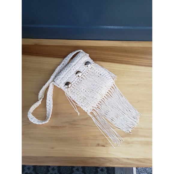 Vintage 70s Fringe‎ Crossbody Bag - Picture 1 of 4